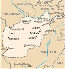 Afghan map outline